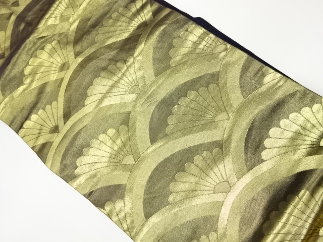 JAPANESE KIMONO / VINTAGE NAGOYA OBI / WOVEN SEIGAIHA